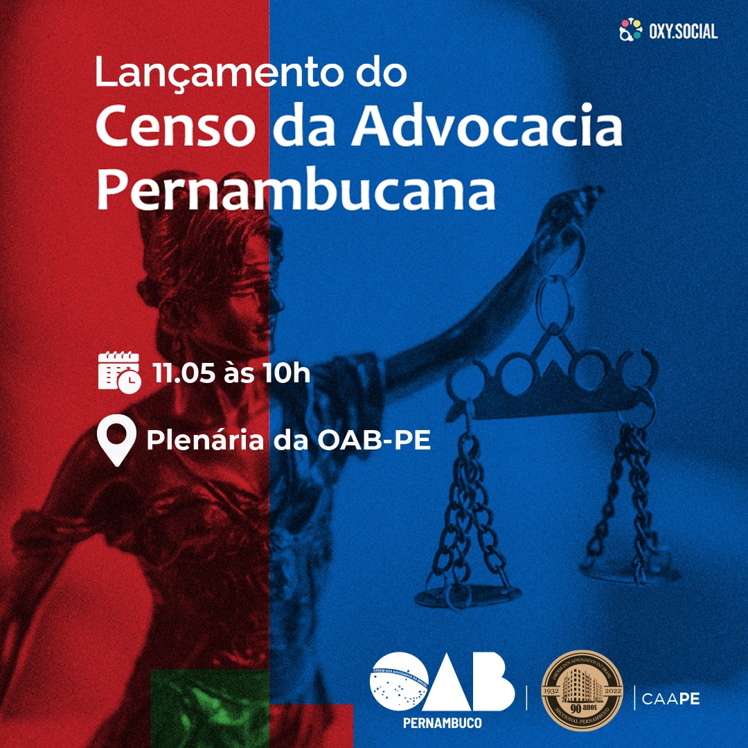 OAB-PE lança censo para traçar perfil da advocacia no estado